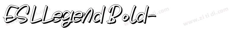 ESLLegend Bold字体转换